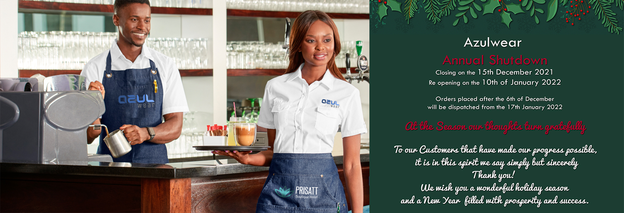 HOSPITALITY WORKWEAR Azulwear Corporate & Workwear Clothing Suppliers Custom Branding