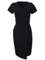 Ladies Rolando Twill Polyester Simone dress  Black