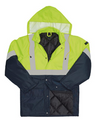 Hi-Vis Two Tone Freezer Jacket - Lime