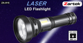 Zartek Laser LED Flashlight, Beam up to 1500m