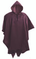 Safari Water Resistant Poncho - Maroon