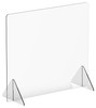 Winco Countertop Clear Safety Shield, 36”W x 32”H x 14"D, Acrylic