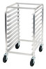 Winco Sheet Pan Rack, Half-Height, 10-Tier, 3" Spacing, Aluminum,