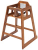 Winco Walnut Wood High Chair, Assembled