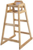 Winco Natural Wood Pub High Chair, Counter Height, KD