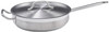Winco 3qt S/S Saute Pan w/Cover, Induction-Ready