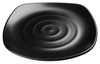 Winco RIKA 11-3/4" Melamine Square Plate, Black, 24pcs/case