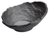 Winco KAORI 11"Dia Melamine Angled Bowl, Black, 12pcs/case