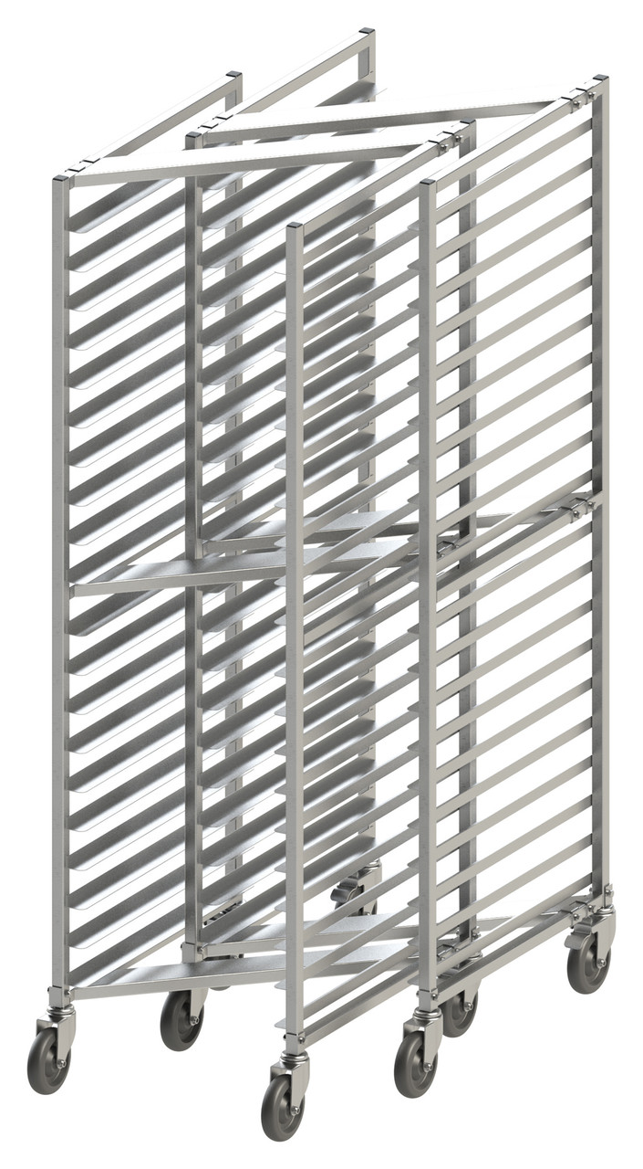 Winco Sheet Pan Rack, Nesting, 20-Tier, 3" Spacing, Aluminum, Weld