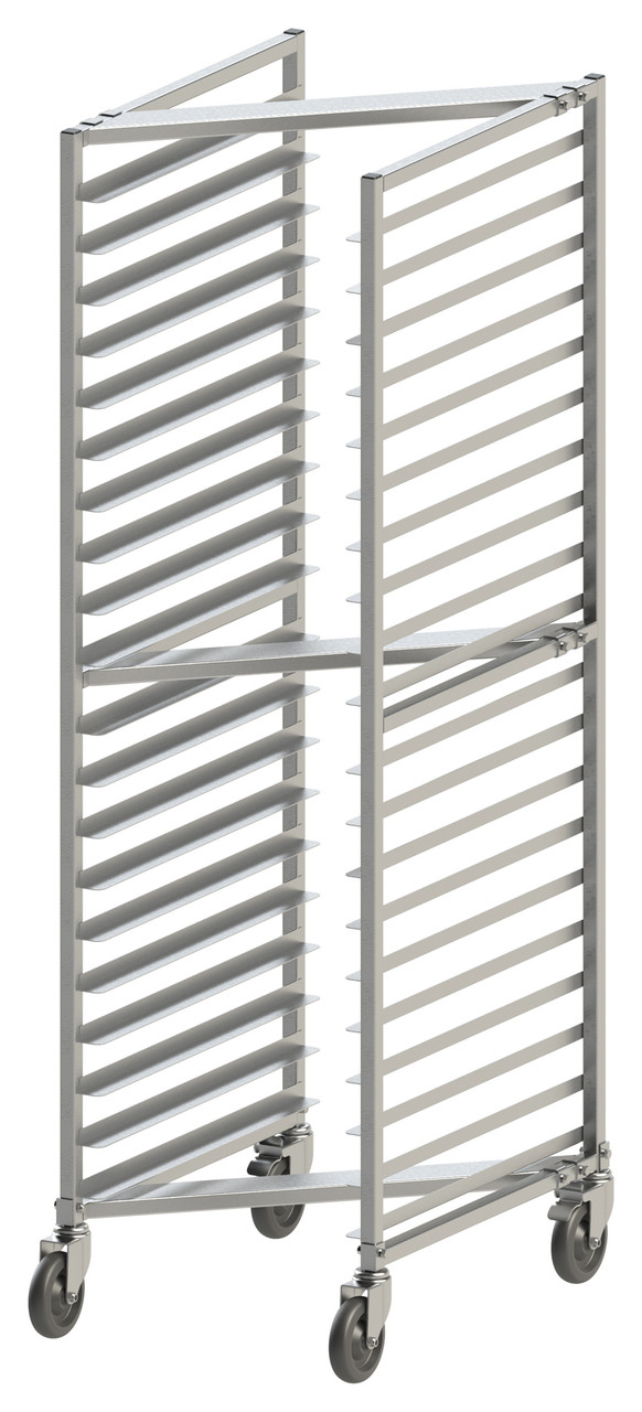 Winco Sheet Pan Rack, Nesting, 20-Tier, 3" Spacing, Aluminum, Weld