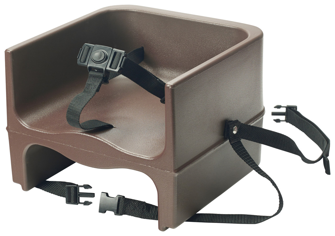 Winco Booster Seat, Plastic, Single-Sided, 3-Way Strap, Black(Com