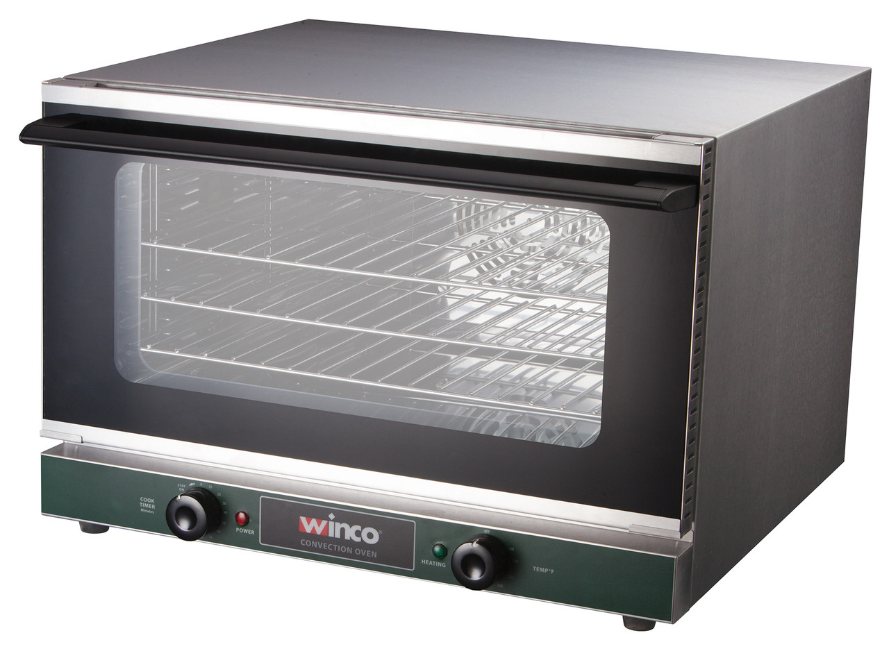 Winco Half-Size Countertop Convection Oven, 1.5 Cubic Feet, 120V,