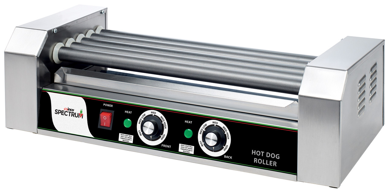 Winco Rollsright™ Hot Dog Roller Grill, 5 Rollers, 700W