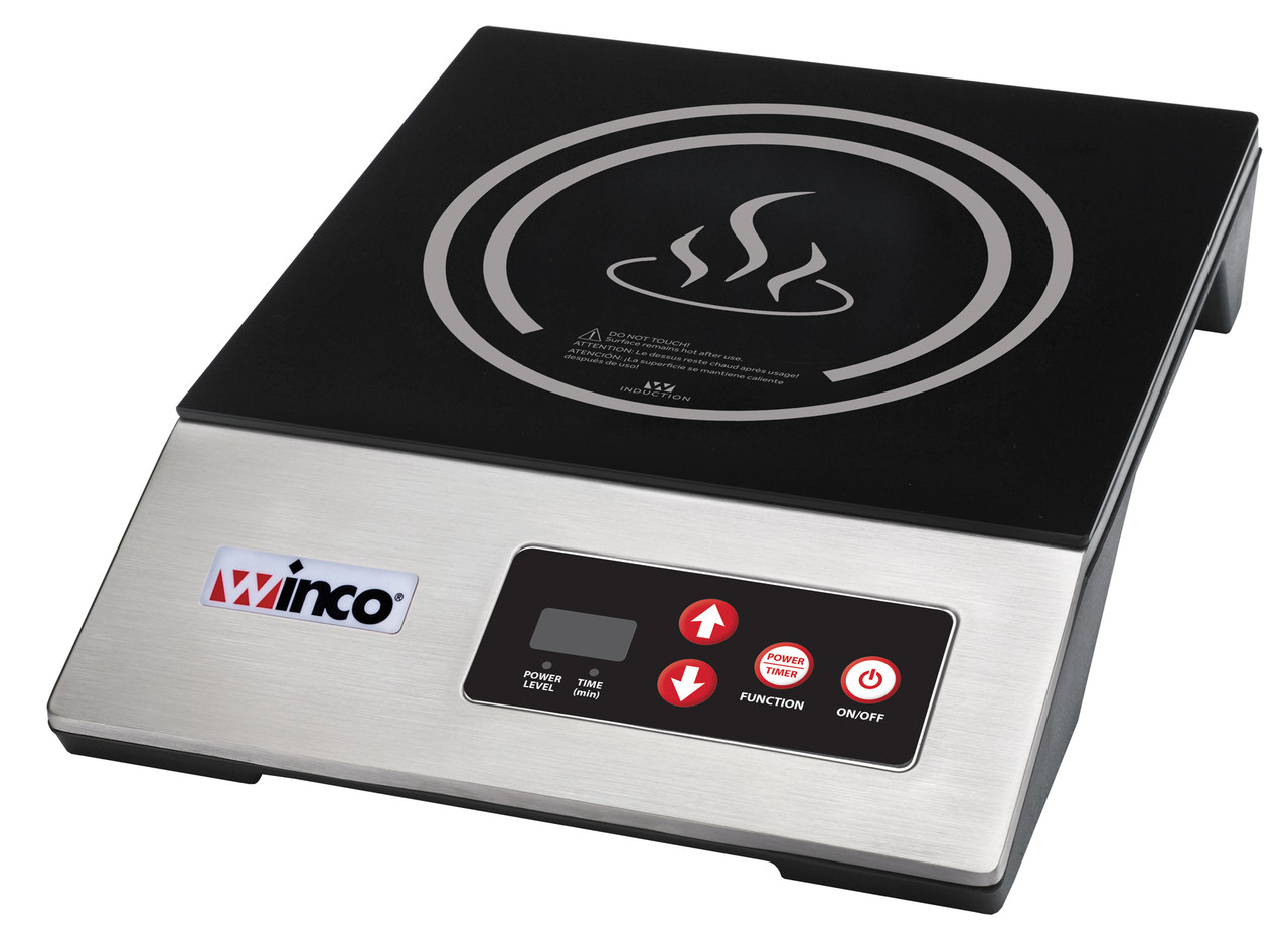 Winco Economy Induction Cooker, 120V, 1800W, 15 A