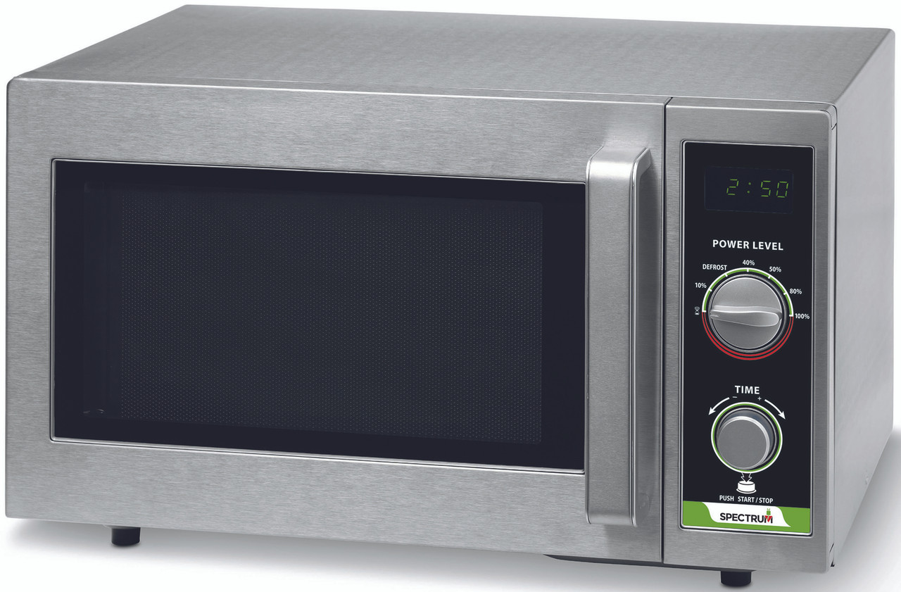 Winco Spectrum Commercial Microwave, Dial, Stainless Steel, 1,000