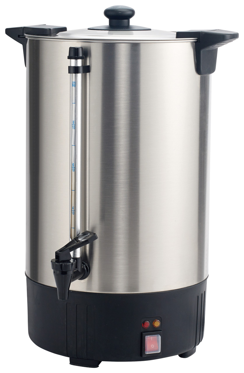 Winco Commercial 100-Cup (16L) Stainless Steel Water Boiler, 110-1