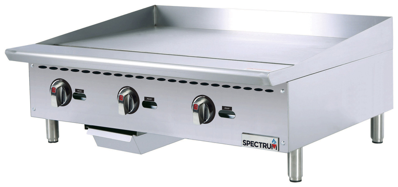 Winco Spectrum Griddle-36", Manual Control, Natural Gas