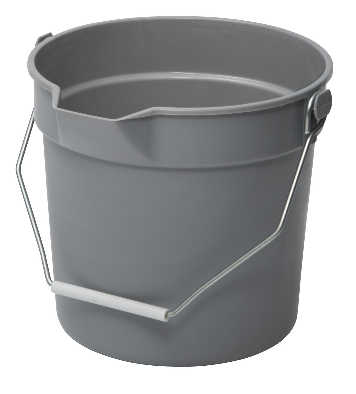 Winco Utility Pail, 14 Qt with Pour Spout and Molded Graduations,