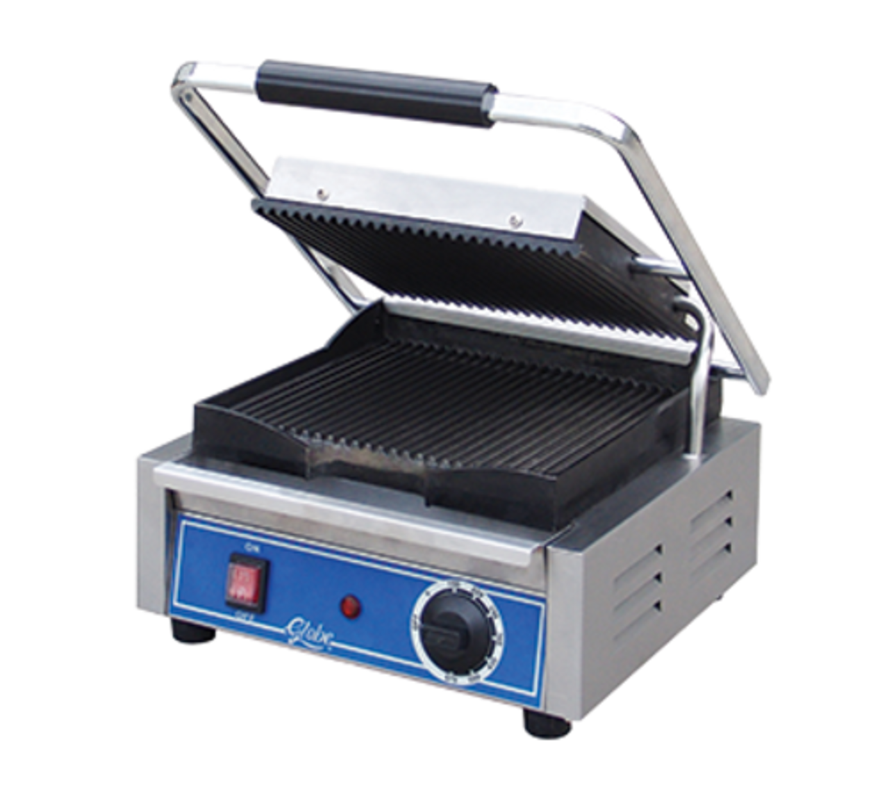 Bistro Panini Grill, single, countertop, electric, grooved, 10" x 10" GPG10