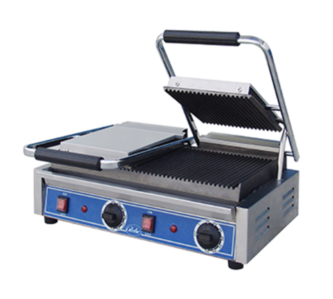 Bistro Panini Grill, double, countertop, electric, grooved, (2) 10" plates GPGDUE10