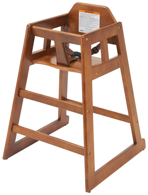 Winco Walnut Wood High Chair, KD