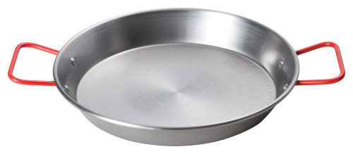 Winco 11" Paella Pan, Polished Carbon Steel (Spain)