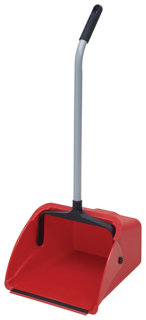 Winco Jumbo Lobby Dust Pan, Red, 13-5/8” x 14” x 8-7/8”D