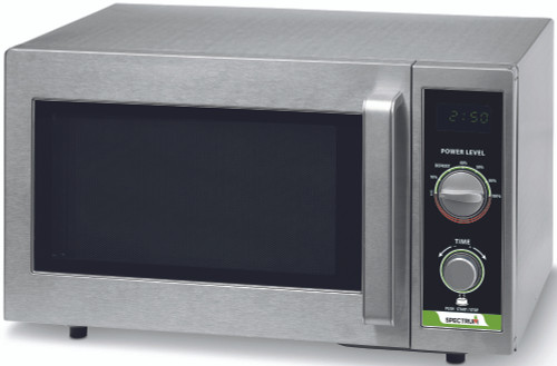 Winco Spectrum Commercial Microwave, Dial, Stainless Steel, 1,000