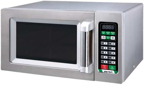 Winco Spectrum Commercial Microwave, Touch, Stainless Steel, 1,000