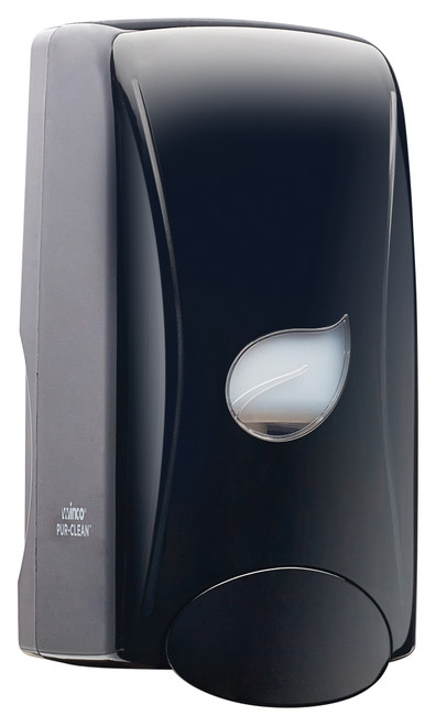 Winco Pur-Clean, Manual Foam Soap Dispenser, Black, 1000ml