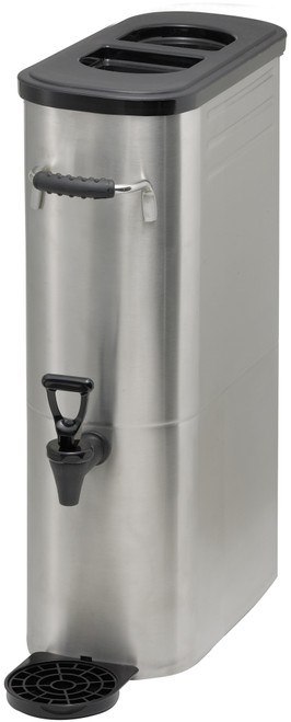 Winco 3gal Slim Iced Tea Dispenser, S/S