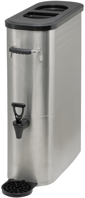 Winco 5gal Slim Iced Tea Dispenser, S/S