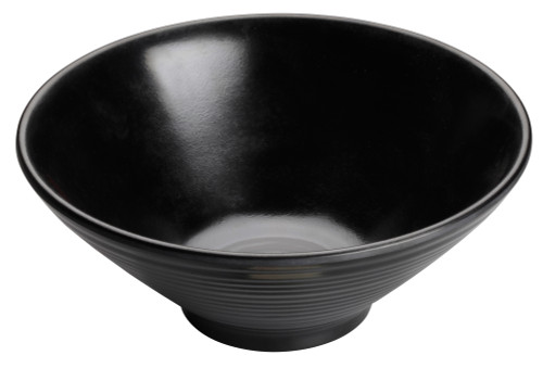 Winco TOGASHI 9"Dia Melamine Bowl, Black, 24pcs/case