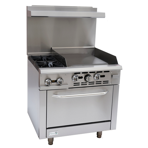 Falcon AR36-24R Restaurant Range, Gas, 36"