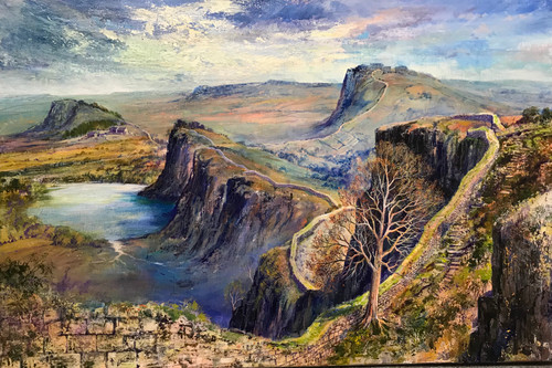 Roman Wall a  signed unframed print By Ben Haslam (Framed versions available  )