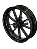 10 Inch mini bike wheel 2.25 inches wide. 12mm bearings Black 