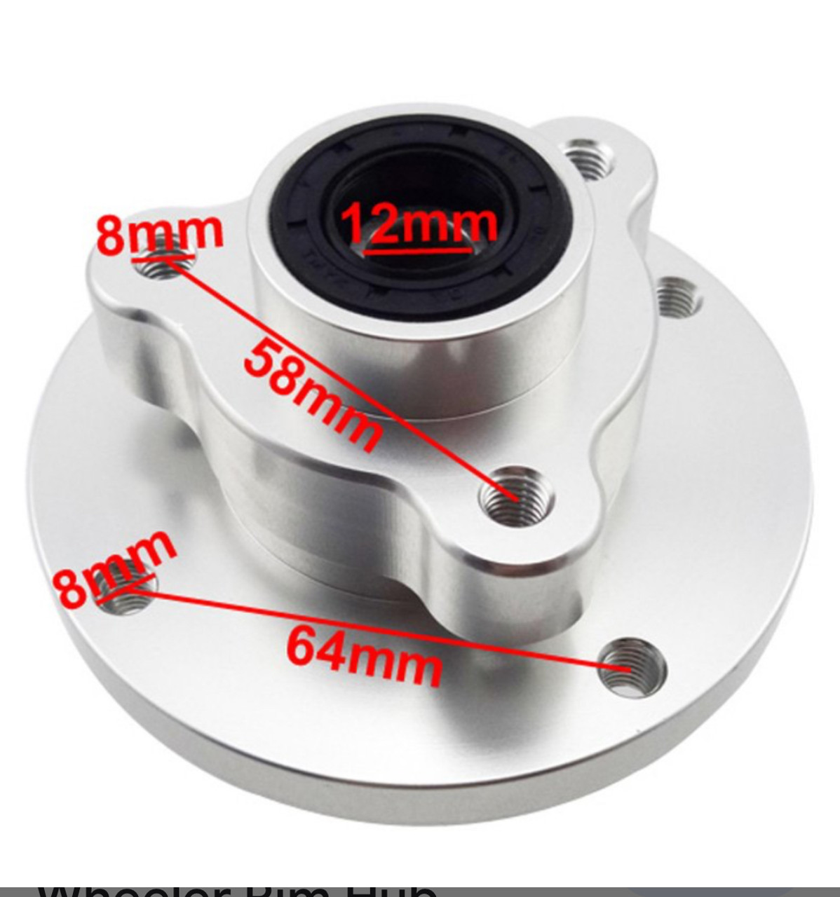 15mm Mini Bike FRONT Hub. CNC Alloy Front Wheel Hub  For  Z50 Monkey Wheels.