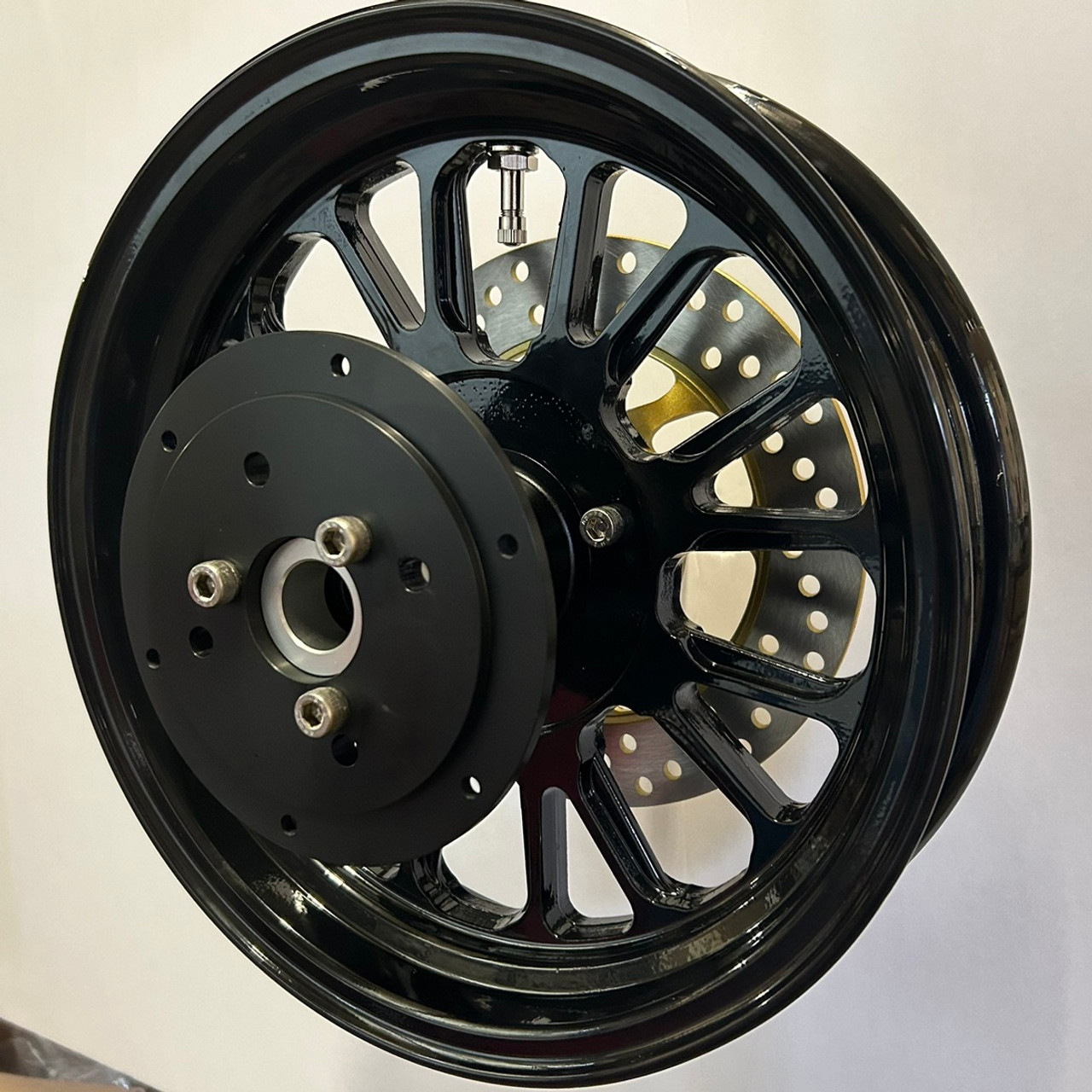 12 inch Cnc Machined wheels 2.75 inches wide. Front and rear assembly Sprocket not included. 