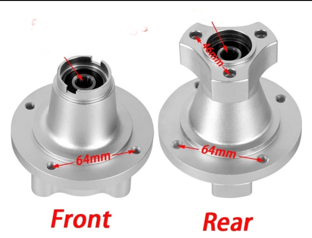  Mini Bike Rear Hub. CNC Alloy Rear Wheel Hub  For  Z50 Monkey. 12mm. Silver