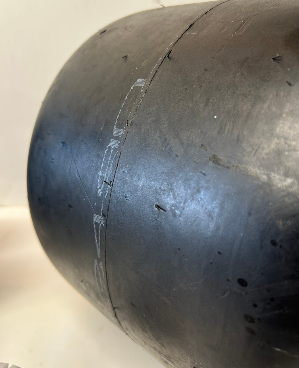 6 x 8.75 wide  wheel and Hoosier tire, with Front 10 inch wheel.  