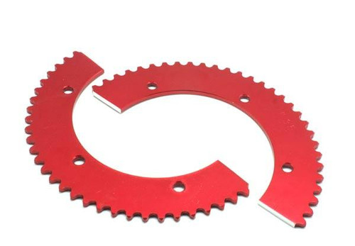 Split Sprockets for 40 Chain Red - Shetley Kart Supply