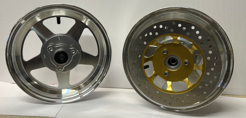 Wheel set. 10 inch diameter Front and rear. As pictured. 