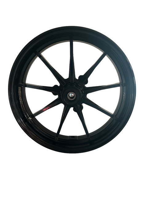 10 Inch mini bike wheel 2.25 inches wide. 12mm bearings Black 