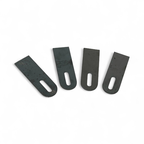 Weld on slot Tabs 1 by 3 Inches. .105 Thick (4 Pack)