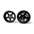 10 Inch  Aluminum Wheel set both wheels are 2.5 inches wide.  