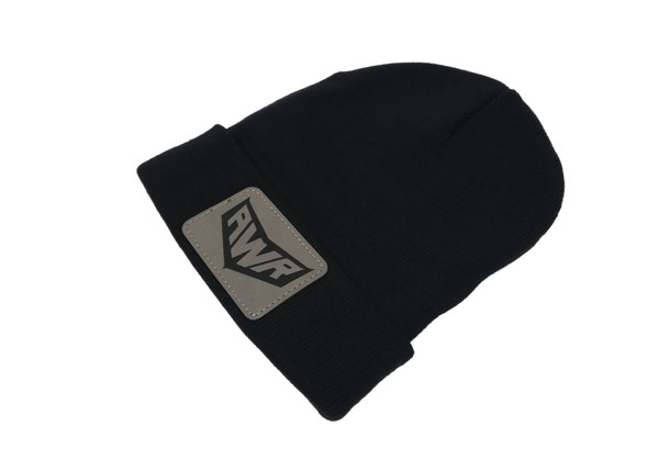 AWR Leather Patch Beanie