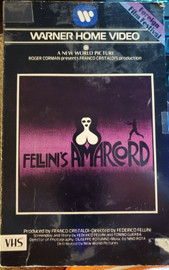 FELLINI'S AMARCORD - (VHS, 1974) - MAGALI NOEL / BRUNO ZANIN - WARNER BIG BOX