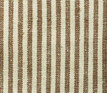 Hemp and organic cotton yarn dyed brown ticking.