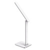 Groov-e GVWC04WE Ares Desk LED Lamp with Wireless Charging Pad & Clock - White