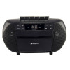 Groov-e GVPS833BK Traditional Boombox Portable CD & Cassette Player with Radio - Black